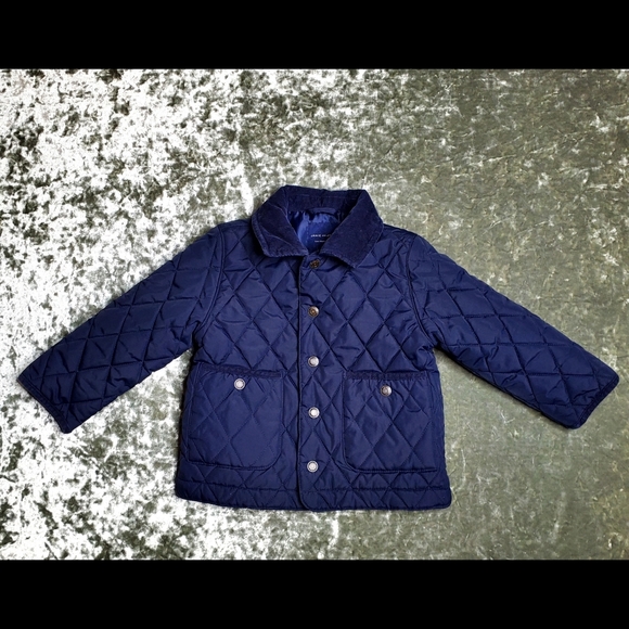 Janie and Jack Jackets & Coats Janie Jack Navy Quilted Barn Boys